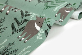 Dailylike Tela de algodón tejido oxford 1,50m x 3m Animales