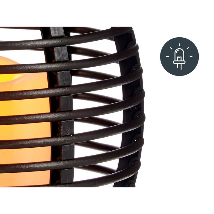 Farol LED Ibergarden Gris oscuro Plástico 16 x 20 x 16 cm (9 Unidades) Farol LED Ibergarden Gris oscuro Plástico 16 x 20 x 16 cm (9 Unidades)