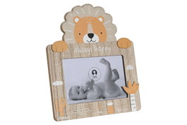 DKD Home Decor Set de Marcos de Fotos Little Jungle Multicolor 10x15 cm