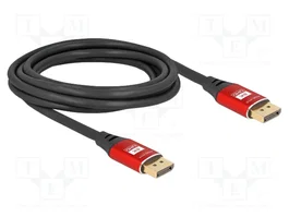 DeLOCK Cable DisplayPort 8K 60 Hz 3 m Rojo Metal