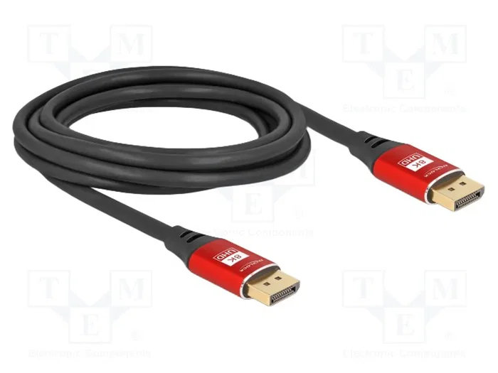 DeLOCK Cable DisplayPort 8K 60 Hz 3 m Rojo Metal DeLOCK Cable DisplayPort 8K 60 Hz 3 m Rojo Metal