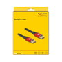 DeLOCK Cable DisplayPort 8K 60 Hz 3m Rojo Metal