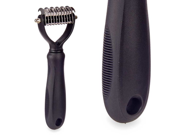 Mascow Cepillo Cuchillas Mascota con Mango Silicona Negro 6.5 x 17 x 3 cm (Set de 24)