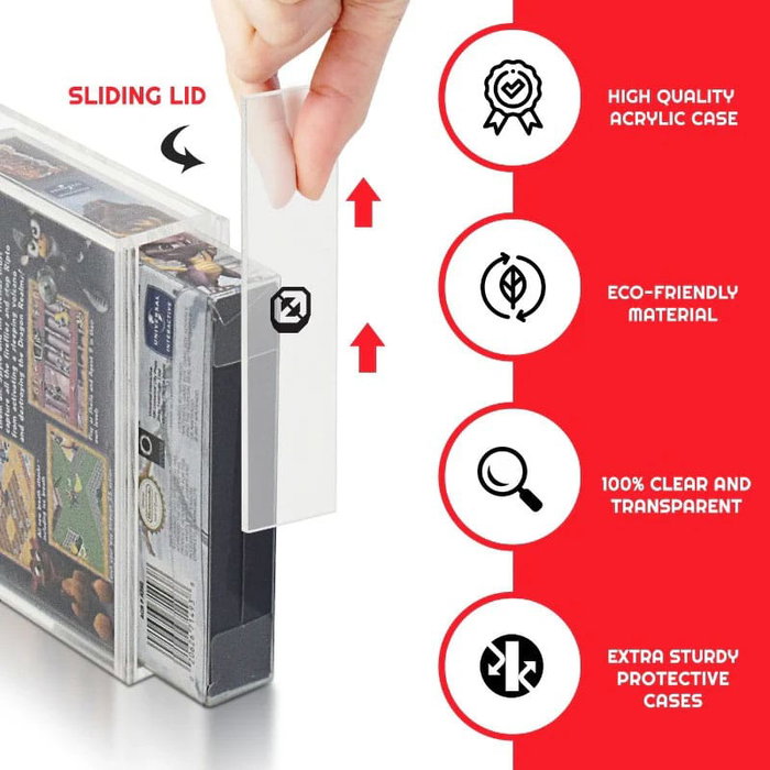 Caja de acrílico pack de 2 Protector para Gameboy/Gameboy Advance Games