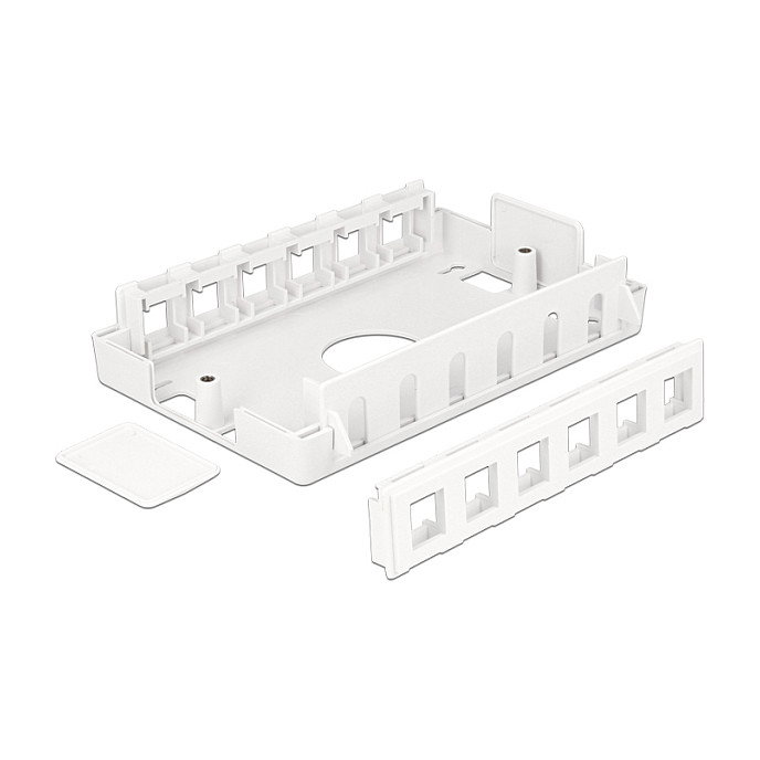 DeLOCK Keystone Leergehäuse 12 Port 86172 Blanco