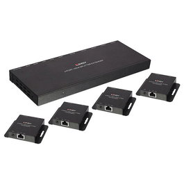 Lindy 70m Cat.6 4 Port Splitter Extender HDMI 4K30 con Loop Out y Extensión IR