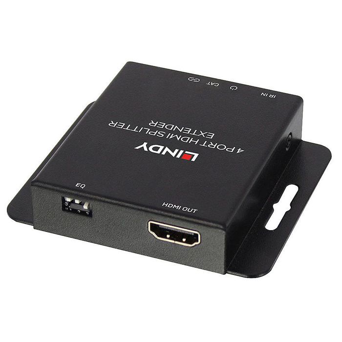 Lindy 70m Cat.6 4 Port Splitter Extender HDMI 4K30 con Loop Out y Extensión IR