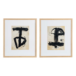 Cuadro Pintura Abstracto 2/M 53 X 63 cm (Set de 2)