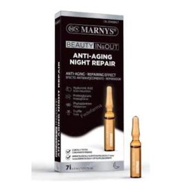 MARNYS Beauty In & Out Night Repair 7 Ampollas - Concentrado Regenerador Nocturno Anti-Edad