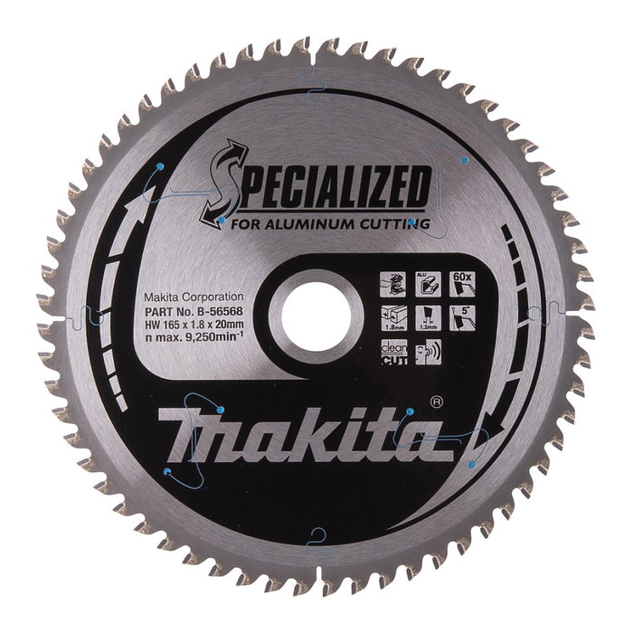 Makita Hoja de sierra circular SPECIALIZED 165x20x60Z