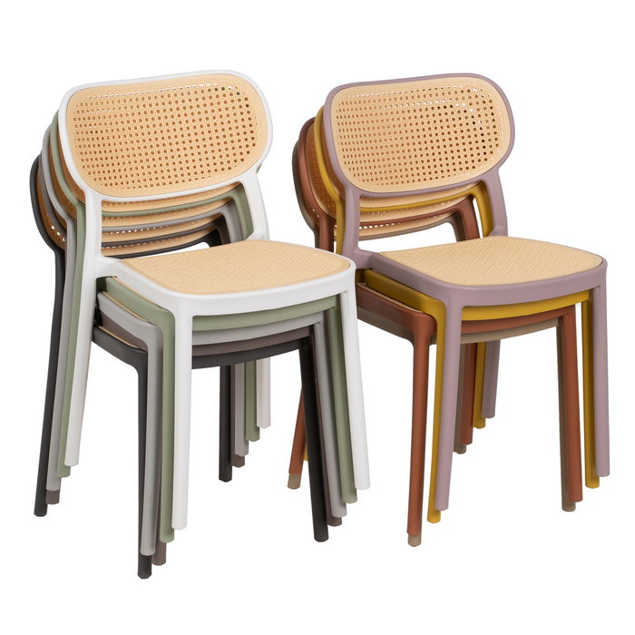 Silla Apilable Polipropileno Salón 53,80 X 47,50 X 78 cm (Set de 2)