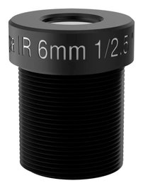 Axis Objetivo fijo M12 6mm F2.0 para cámara de red AXIS Q6010-E - Pack de 4 unidades
