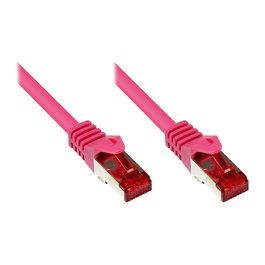 GoodConnections Cable de parcheo Cat. 6 S/FTP PiMF, 5m, magenta