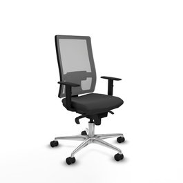 PIQUERAS Y CRESPO Silla de oficina Horna con mecanismo Sincro, Gris