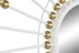 DKD Home Decor Espejo de Metal y Cristal Blanco 80x80 cm