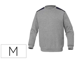 Deltaplus Sudadera Sweat Olino con Refuerzo en Espalda y Codos Gris Talla M