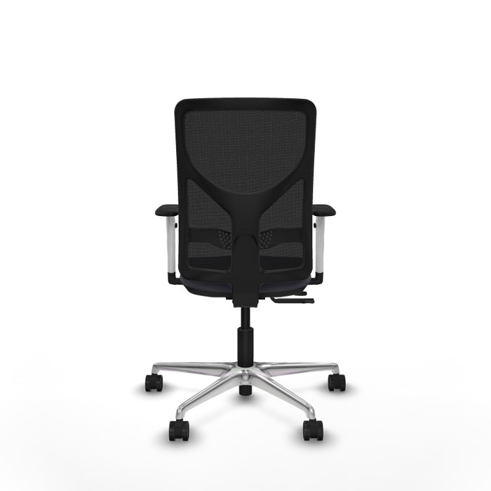 PIQUERAS Y CRESPO Silla de oficina Motilla con mecanismo Sincro/Traslack, Gris oscuro y Negro