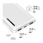 LogiLink Power Bank 10000mAh con 1x USB-C y 2x USB-A, Blanco