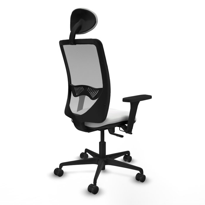 PIQUERAS Y CRESPO Silla de Oficina Zulema con Mecanismo Sincro/Traslack, Blanco y Gris