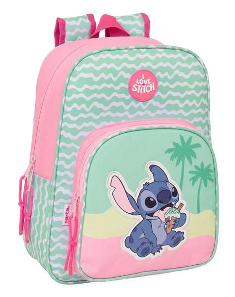Safta Mochila Infantil Adapt.Carro Stitch "Ice Cream" 26x34x11 cm