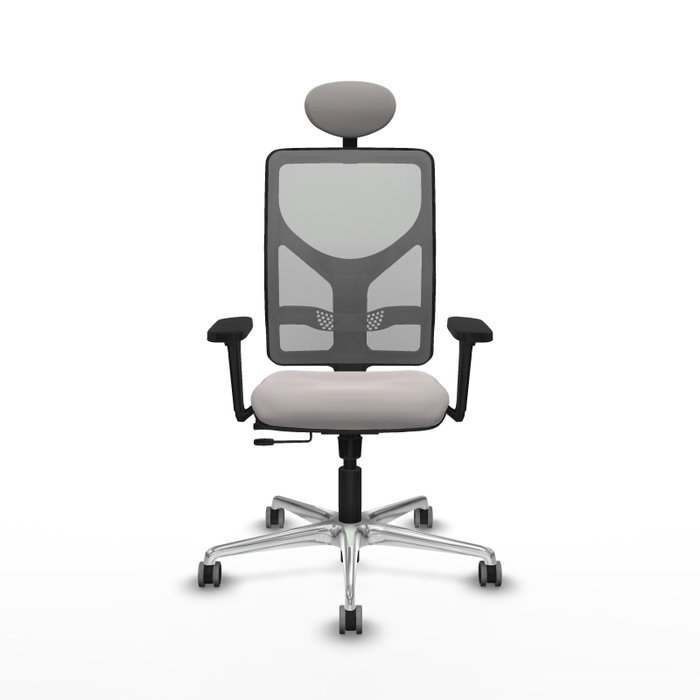PIQUERAS Y CRESPO Silla de oficina Motilla Blanco y Gris PIQUERAS Y CRESPO Silla de oficina Motilla Blanco y Gris