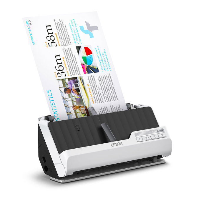 Epson DS-C490 Escáner con ADF 600 x 600 DPI Negro, Blanco