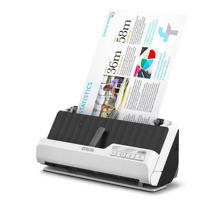 Epson DS-C490 Escáner con ADF 600 x 600 DPI Negro, Blanco