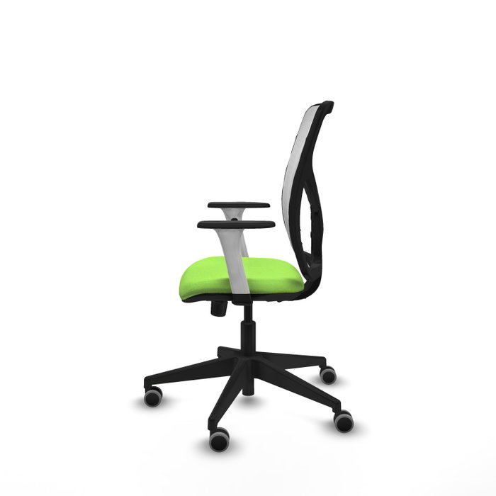 PIQUERAS Y CRESPO Silla de oficina Motilla Pistacho y Blanco con mecanismo Sincro PIQUERAS Y CRESPO Silla de oficina Motilla Pistacho y Blanco con mecanismo Sincro