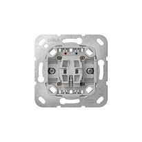 GIRA 315000 Interruptor oscilante 1P Cromo, Gris