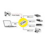 ROLINE Hub para Notebook 4 Puertos USB 3.2 Gen 1 Negro