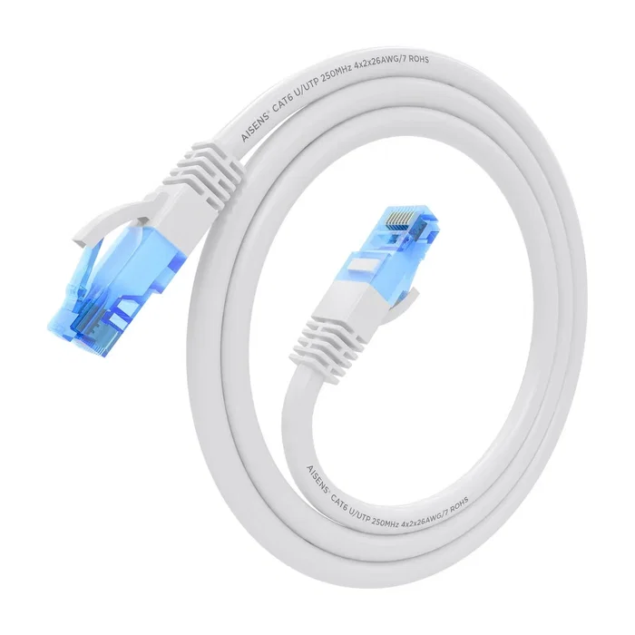 Aisens Cable de Red RJ45 Cat6 UTP AWG26 CCA 0,5m Blanco