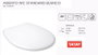 TATAY Tapa Asiento WC Blanco Universal 37x45 cm