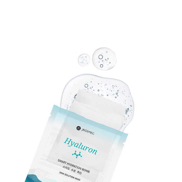 Jkosmec SKIN SOLUTION Mascarilla de Ácido Hialurónico 25 ml - Suero con Colágeno, Niacinamida para Firmeza, Hidratación y Antiarrugas Piel Madura