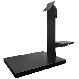 Premier HLD Towerscale - Soporte de Sobremesa para 2 Monitores, TPV, Cajón Portamonedas y Impresora, VESA 75x75, Negro