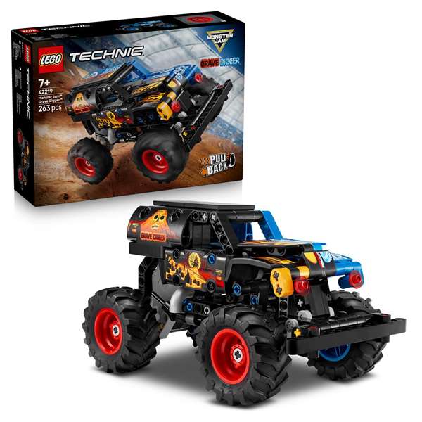 Lego Technic Juego de Construccion Monster Jam Grave Digger Fuego y Hielo para niños 6+ años