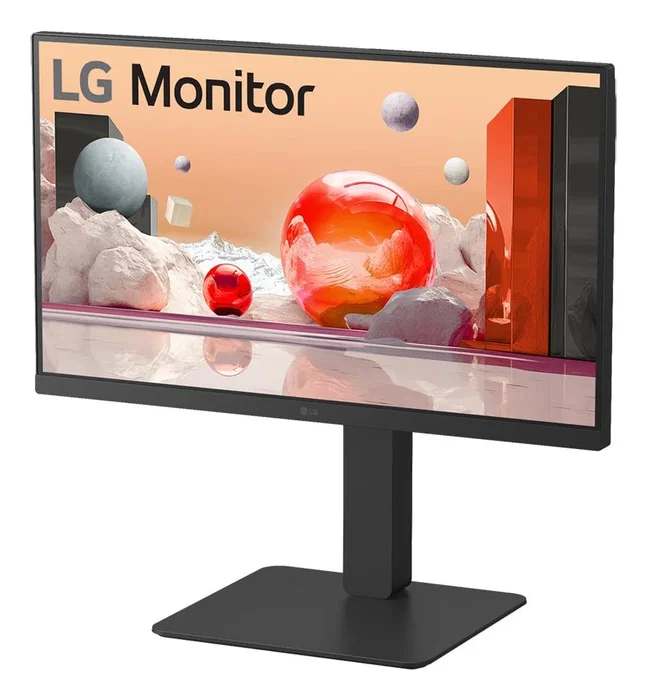 LG Monitor 24BA750-B 23.8" IPS Full HD (1920x1080) 100Hz 5ms con USB-C (65W), DisplayPort, HDMI, Altavoces, Regulación Altura y Diseño Sin Marco