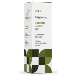 TERPENIC Aceite Esencial Bio de Eucalipto Smithii 10ml - Puro 100% para Difusión y Uso Tópico - Estimulante Inmunitario y Expectorante