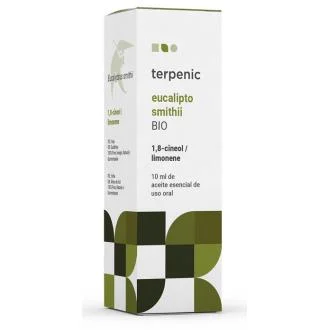 TERPENIC Aceite Esencial Bio de Eucalipto Smithii 10ml - Puro 100% para Difusión y Uso Tópico - Estimulante Inmunitario y Expectorante TERPENIC Aceite Esencial Bio de Eucalipto Smithii 10ml - Puro 100% para Difusión y Uso Tópico - Estimulante Inmunitario y Expectorante