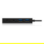 ICY BOX IB-HUB1426-CPD Hub USB 5 Puertos (2xUSB3.0, 2xUSB-C, 1xUSB-C PD 60W) SuperSpeed Pasivo Negro Aluminio
