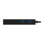 ICY BOX IB-HUB1426-CPD Hub USB 5 Puertos (2xUSB3.0, 2xUSB-C, 1xUSB-C PD 60W) SuperSpeed Pasivo Negro Aluminio