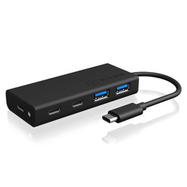 ICY BOX USB HUB 5 puertos IB-HUB1426-CPD Negro