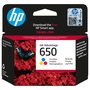 HP Cartucho de Tinta Tri-color Original Advantage 650 (Cyan, Magenta, Amarillo) - 1 unidad, CZ102AE