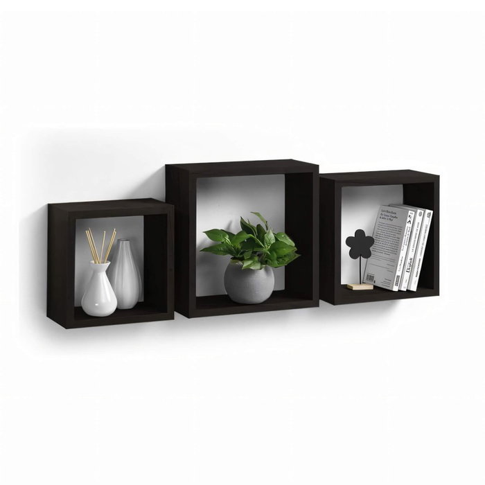 Moblekit Set de 3 Estantes ISAR Black