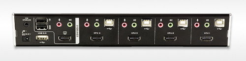 Aten CS1794 Switch KVM de 4 puertos con HDMI, Audio y Hub USB 2.0