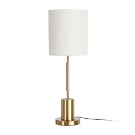 Lámpara Mesa Oro Tejido-Metal 30 X 30 X 65 cm