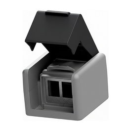 Easylan preLink / fixLink AP-Dose, grau