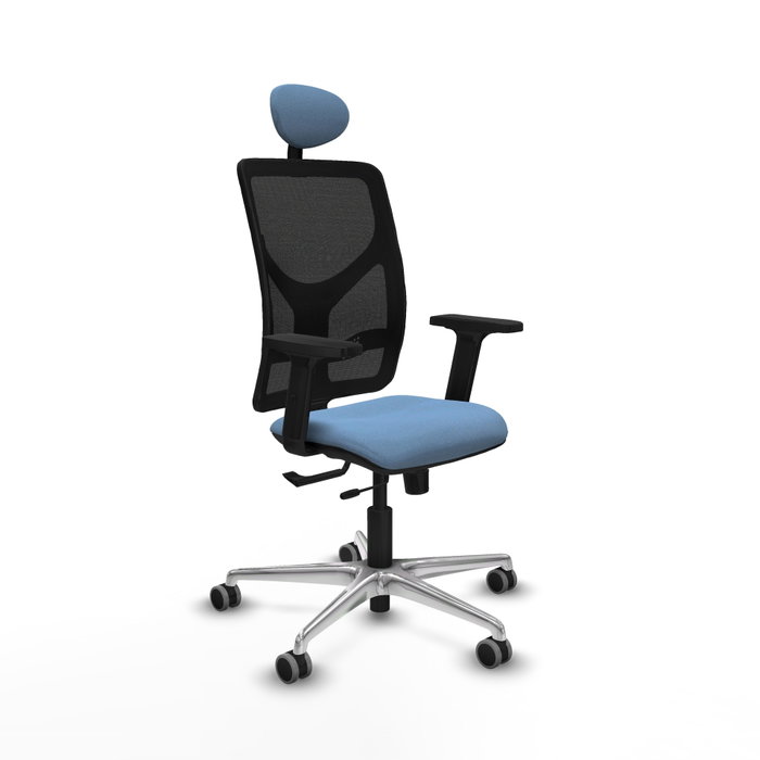 PIQUERAS Y CRESPO Silla de oficina Motilla con Mecanismo Sincro/Traslack Azul cielo y Negro PIQUERAS Y CRESPO Silla de oficina Motilla con Mecanismo Sincro/Traslack Azul cielo y Negro