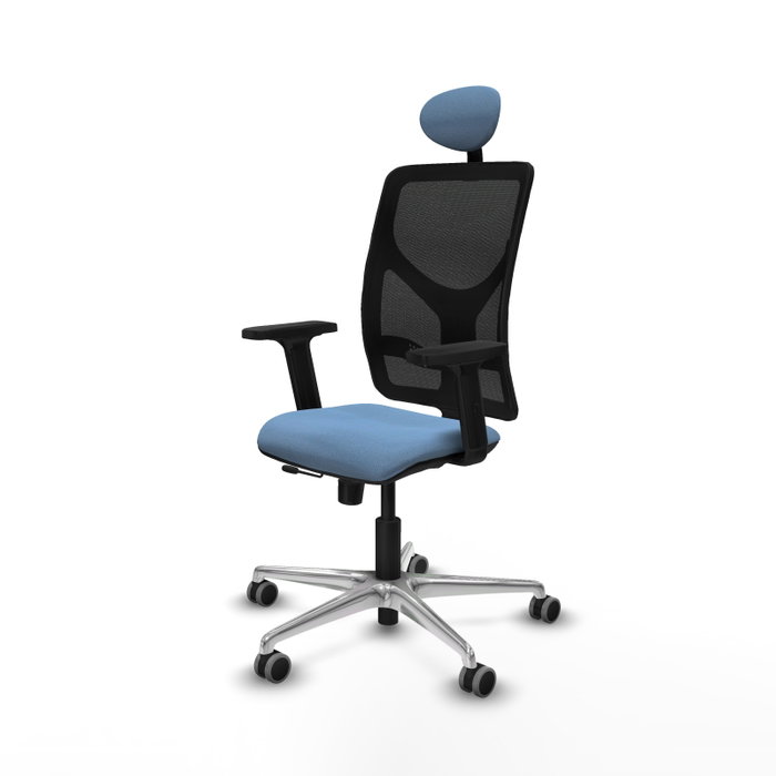 PIQUERAS Y CRESPO Silla de oficina Motilla con Mecanismo Sincro/Traslack Azul cielo y Negro PIQUERAS Y CRESPO Silla de oficina Motilla con Mecanismo Sincro/Traslack Azul cielo y Negro