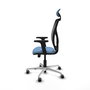 PIQUERAS Y CRESPO Silla de oficina Motilla con Mecanismo Sincro/Traslack Azul cielo y Negro