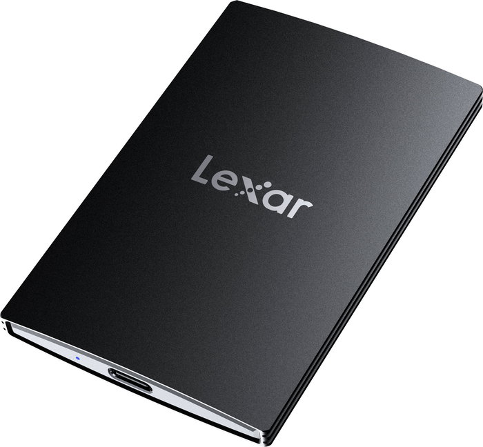 Lexar SL500 SSD Externo Portátil 1 TB USB 3.2 Gen 2x2 Tipo C - Negro, Velocidad Lectura 2000 MB/s, Escritura 1800 MB/s, Carcasa Aluminio, Encriptación Hardware